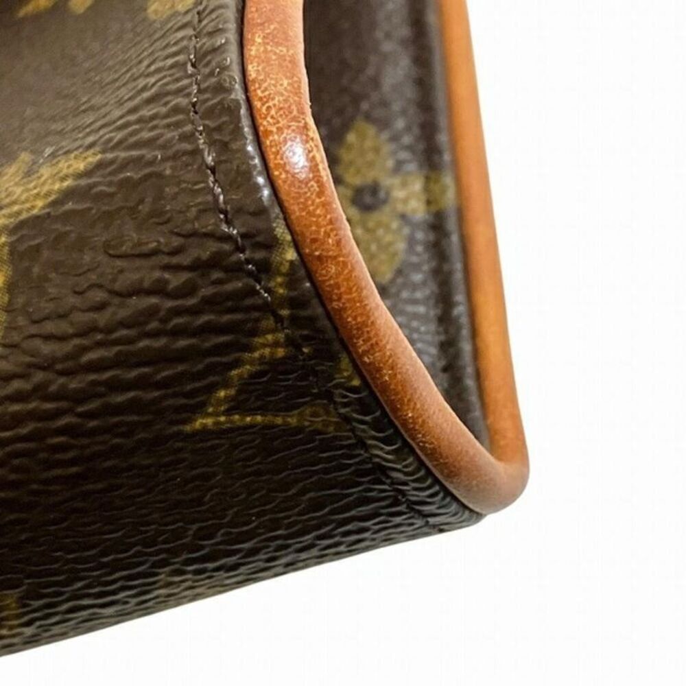 Pre Loved louis vuitton Monogram Canvas Cosmetic Pouch Women Brown Clutches - Picture 6 of 8